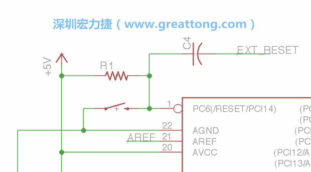 很多PCB設(shè)計(jì)者的設(shè)計(jì)不符合人體工學(xué)，他們使用很小的按鈕、不方便的元件配置和難以解讀的標(biāo)簽，千萬不要變成這樣！這次我們的設(shè)計(jì)有一個大小合適的重置按鈕（reset button）和可以清楚辨認(rèn)是否已經(jīng)接上電源的LED指示燈。